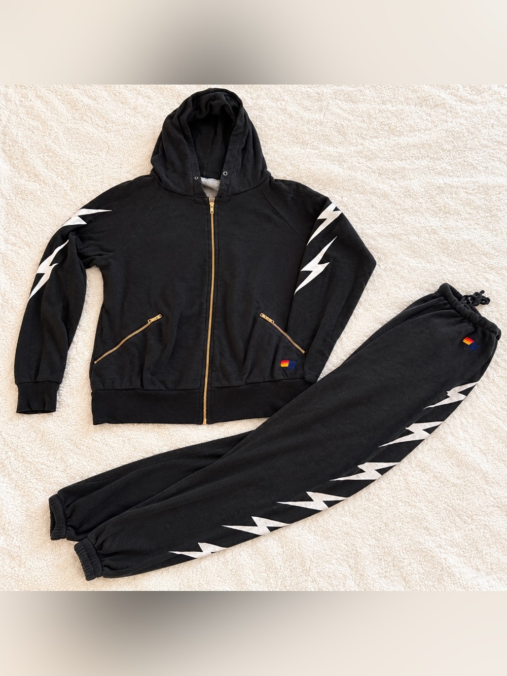 Aviator Nation Black&White Bolt collection small Sweats and medium Hoodie!